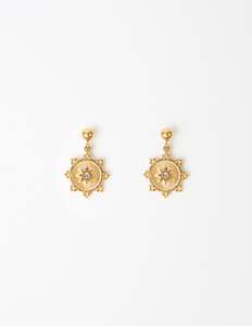Jewellery: Earrings Medallion - Gold
