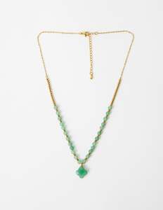 Necklace Howlite - Green