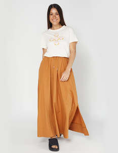 Skirts: Venice Skirt - Dark Terracotta