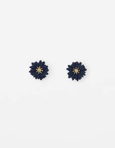 Earrings Daisy - Navy