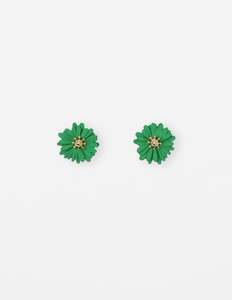 Earrings Daisy - Green