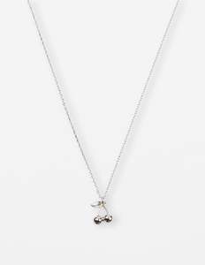 Necklace Cherries - Silver