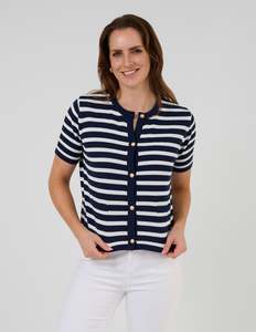 Rue Cardi - Navy and White