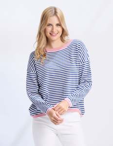 Street Top - Denim Stripe