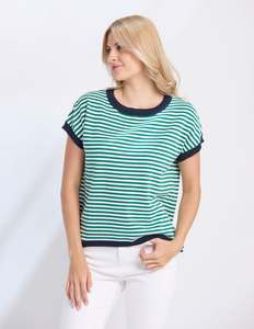 Laneway Top - Green Stripe