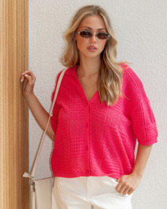 Polly Cardigan - Watermelon
