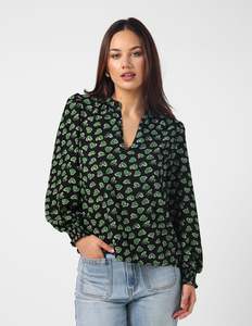 Cecily Top - Green with Envy