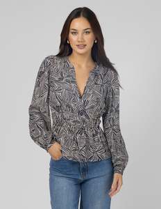 New Collection: Ellen Blouse - Bow Tied Indigo