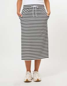Essentials Skirt - Black Stripe