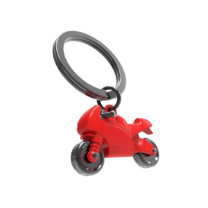 Motorbike Keychain (Red)