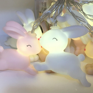 Night Lights: Pastel Bunny Fairy Lights String