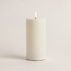 Led Candles: 15cm x 7.5cm White LED Candle