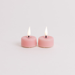 Led Candles: Pink LED Tealight Candles Six Pack