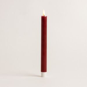 Red LED Table Candle Two Pack