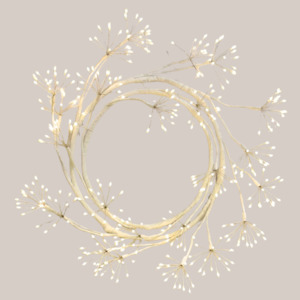 White Spiral Wreath