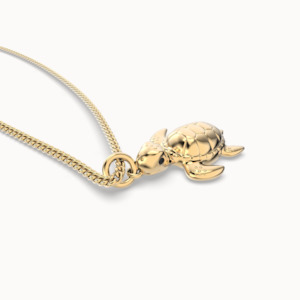 Chocli: Chocli Turtle 18K Gold Plated Necklace