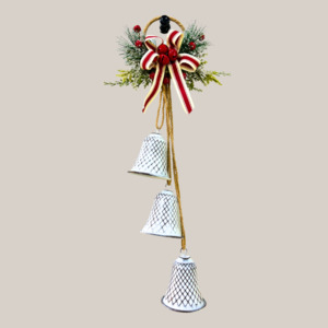 Noel: Hanging Bell Trio in White