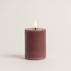 Sale: 10cm x 7.5cm Old Rose LED Candle