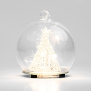 Noel: Glass Tree in 10cm Globe