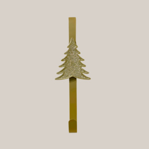 Noel: Gold Tree Door Hanger