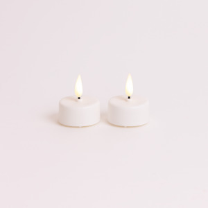 Led Candles: White Tealight Candle 6 Pack