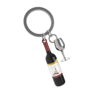 Keychains: Wine Bottle Keychain