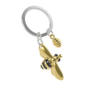 Keychains: Bee Keychain (Gold)