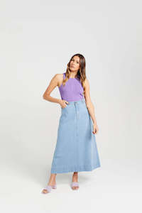 Skirts 1: Thing Thing Bettie Skirt - Stone Wash Denim