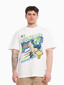 Mitchell Ness: Mitchell & Ness NZ Warriors UP THE WAHS TEE - Vintage White