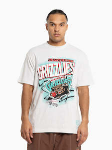 Mitchell Ness: Mitchell & Ness Vancouver Grizzlies Abstract Tee Silver Marle