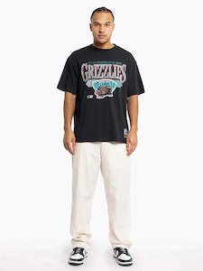Mitchell Ness: Mitchell & Ness Underscore Tee Grizzlies - Faded Black