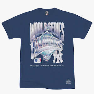 Mitchell Ness: New York Yankees World Series Champ Tee - Navy