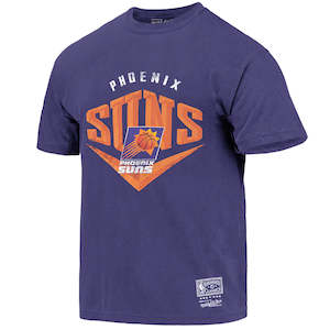 Mitchell Ness: Mitchell & Ness Beveled Tee Suns Faded Purple