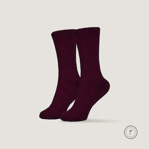 Pattent Socks - Basic 2 Ply Red US 8-11