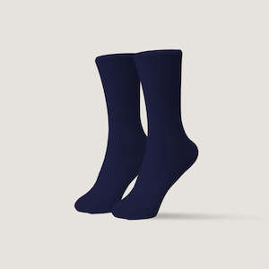 Pattent Socks - Basic 2 Ply Navy US 8-11