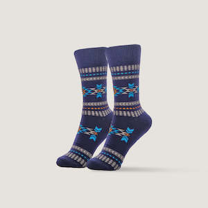 Pattent Socks - Wodd Navy US 6-9