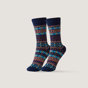 Pattent Socks - Vermi Navy US 6-9