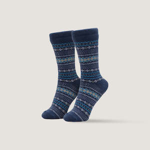 Pattent Goods: Pattent Socks - Helma Blue US 6-9