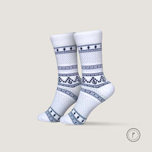 Pattent Socks - Vinka White US 6-9