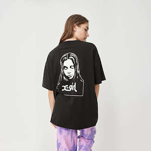 X Girl: X-Girl Face SS Tee - Black