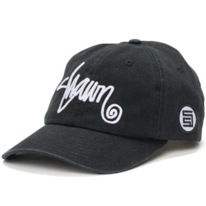S Double: S-Double Shawn Script Strapback - Black