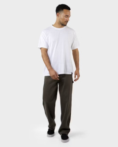 Dickies: Dickies 1939 Relaxed Fit Straight Leg Carpenter Pant - Rinsed Moss