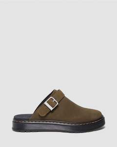 Dr Martens: Dr. Martens Brookline Mule - DMS Olive Bronx Suede