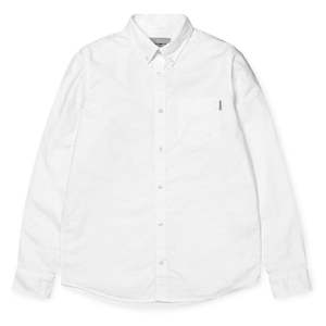 Carhartt L/S Button Down Pocket Shirt - White