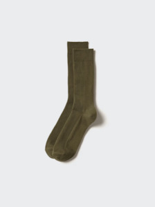 Socks: Uniqlo Colorful 50 Socks - 36 Brown