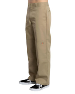 Dickies: Dickies Twill Work Pants Loose Fit - Khaki