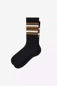 Carhartt Connors Socks - Black / Hamilton Brown / Salt