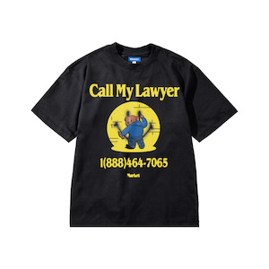Market Smiley Call My Lawyer Bear T-Shirt - Jet-Black