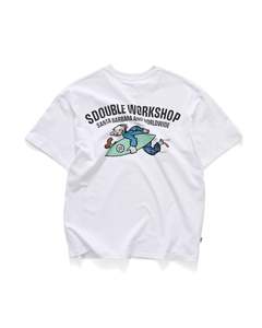 S-Double Running Man SS Tee - White