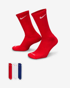 Nike Everyday Plus Cushioned Training Crew Socks (3 Pairs) - Multi